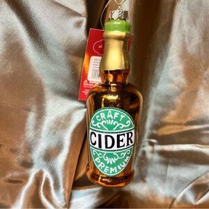 Christmas Tree Ornament Craft Cider Premium St. Nicholas Square Glass Bottle